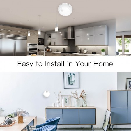 ZigBee Wireless Smart Smoke Detector Fire 85dB Sound Alarm Siren Sensor